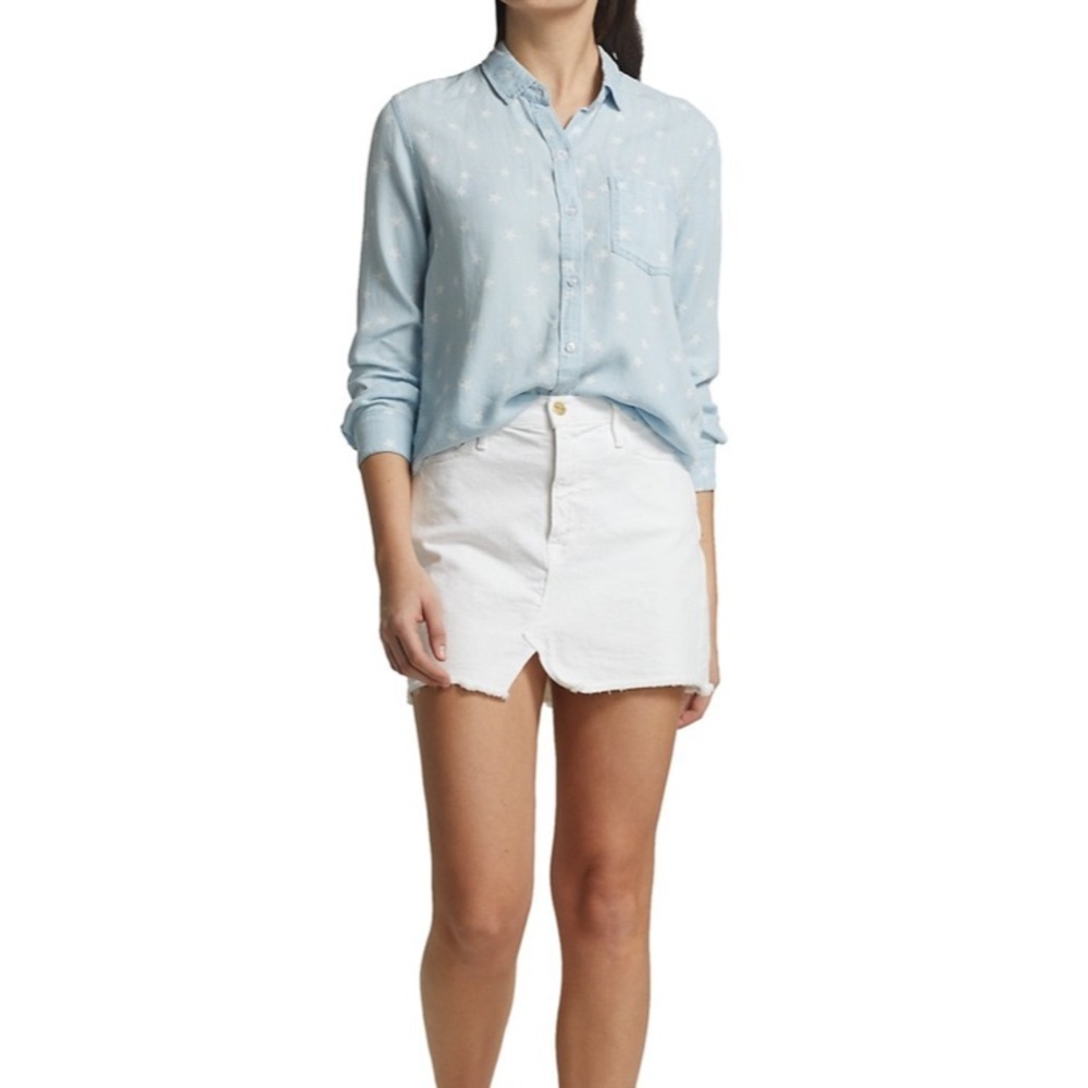 Rails Ingrid anchor print chambray button down
